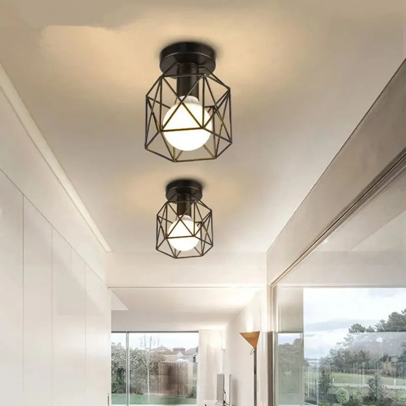 Led Ceiling Light Round Chandelier 110V 220V Mini Ceiling Lamp Indoor Lighting For Kitchen Bedroom Living Room Bathroom