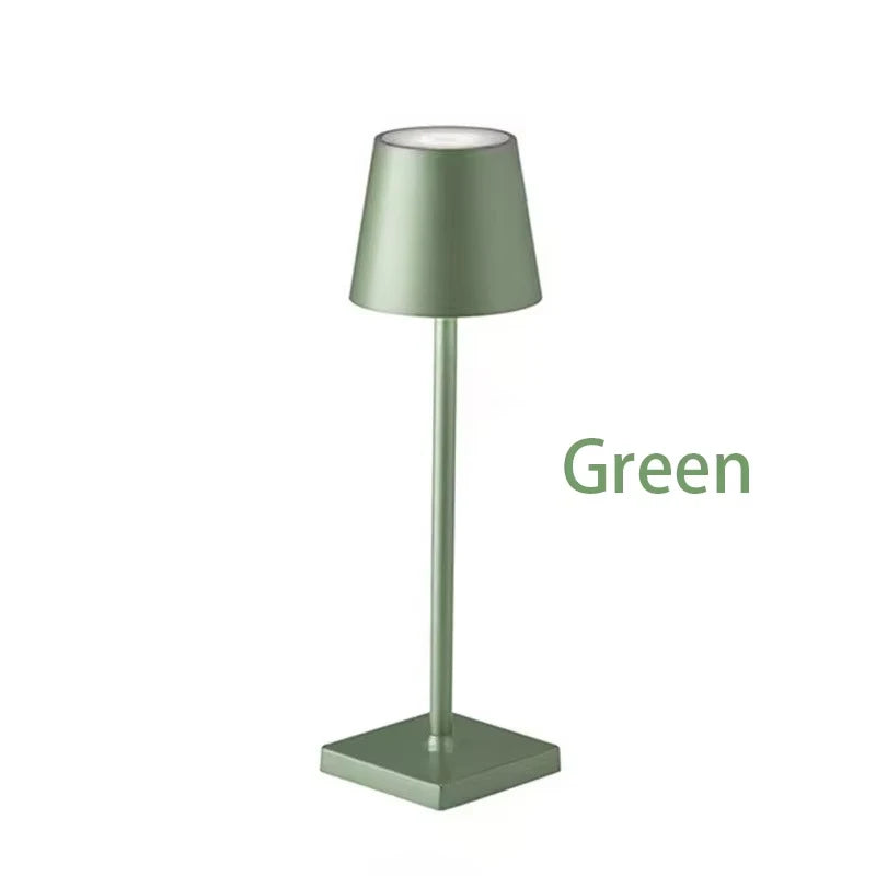 Wireless touch LED charging table lamp with 3-level dimming, suitable for bedside, dining room, bar, and desktop decoration