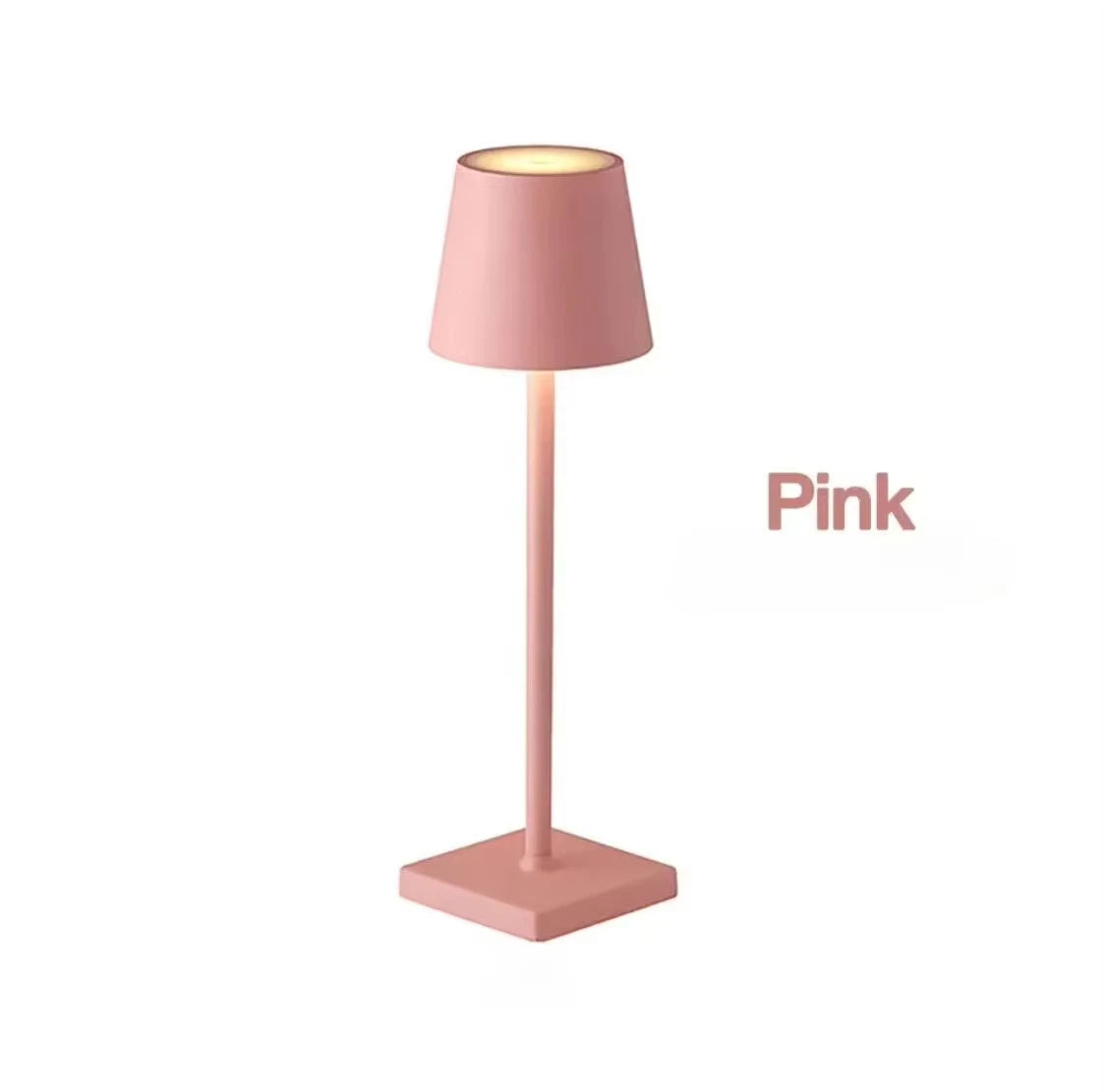 Wireless touch LED charging table lamp with 3-level dimming, suitable for bedside, dining room, bar, and desktop decoration