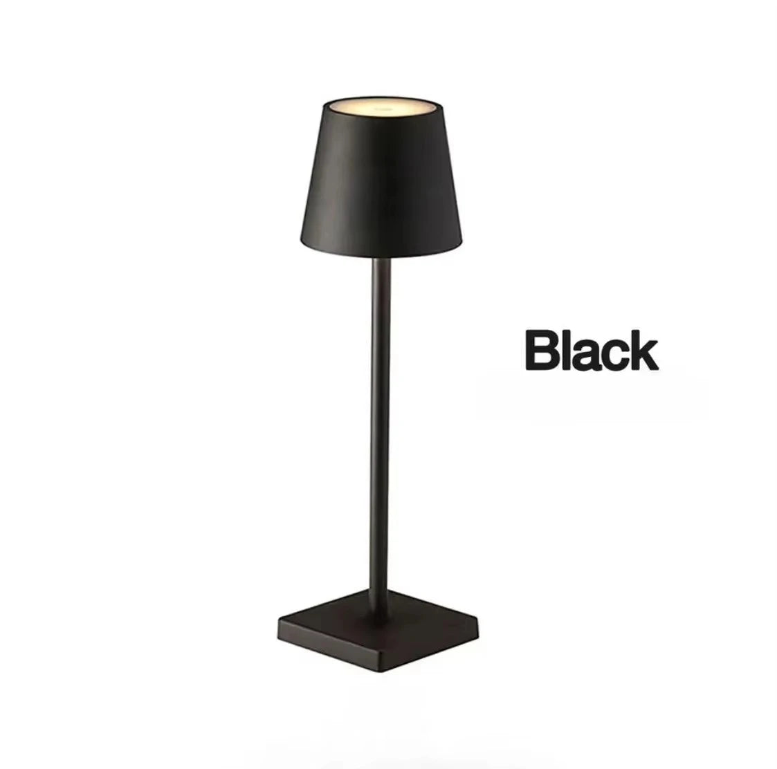 Wireless touch LED charging table lamp with 3-level dimming, suitable for bedside, dining room, bar, and desktop decoration