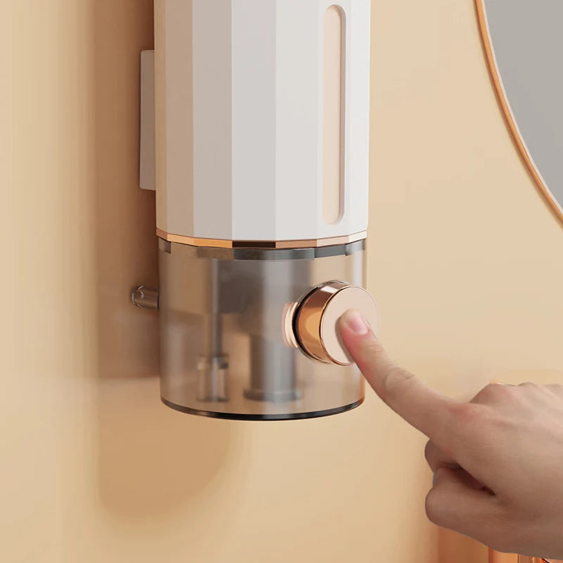 Non-Perforating Soap Dispenser Hand Sanitizer Wall Hanger Press Dispenser Home Hotel Shower Gel Shampoo Box Wall Mount